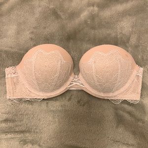 Victoria’s Secret Tan Strapless Push-up Bra (32C)